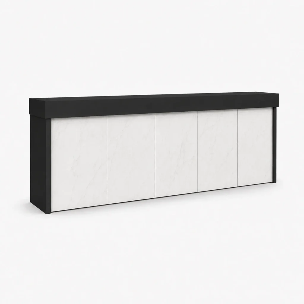 Bar taberna zwart marmore white 5m
